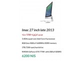 apple iMac 27 inch late 2013