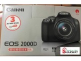 كاميرا canon EOS 2000d مع عدسة 18-55 جديدة