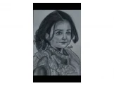 رسم يدوي بورتريه بالفحم و الرصاص بدقة عالية الجودة على ورق كانسون حجم 30*40 سم