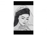 رسم يدوي بورتريه بالفحم و الرصاص بدقة عالية الجودة على ورق كانسون حجم 30*40 سم - 2