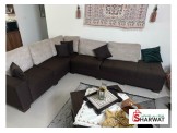 طقم كنب زاوية مستعمل حالة جيدة