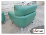كنب 6 مقاعد جلد أخضر - 2