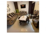 طقم كنب 7 مقاعد مع طاولة وسط - 3