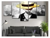لوحة قماشية تتكون من 5 قطع للوفي-ون بيسOne piece-luffy canvas