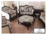 طقم كنب صالون سبع مقاعد شبه جديد