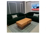 صالون مخمل شبه جديد - 3